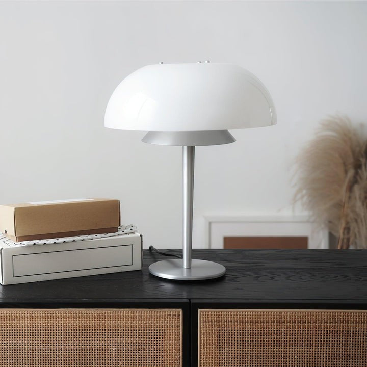 Modern Aluminum & Glass Table Lamp