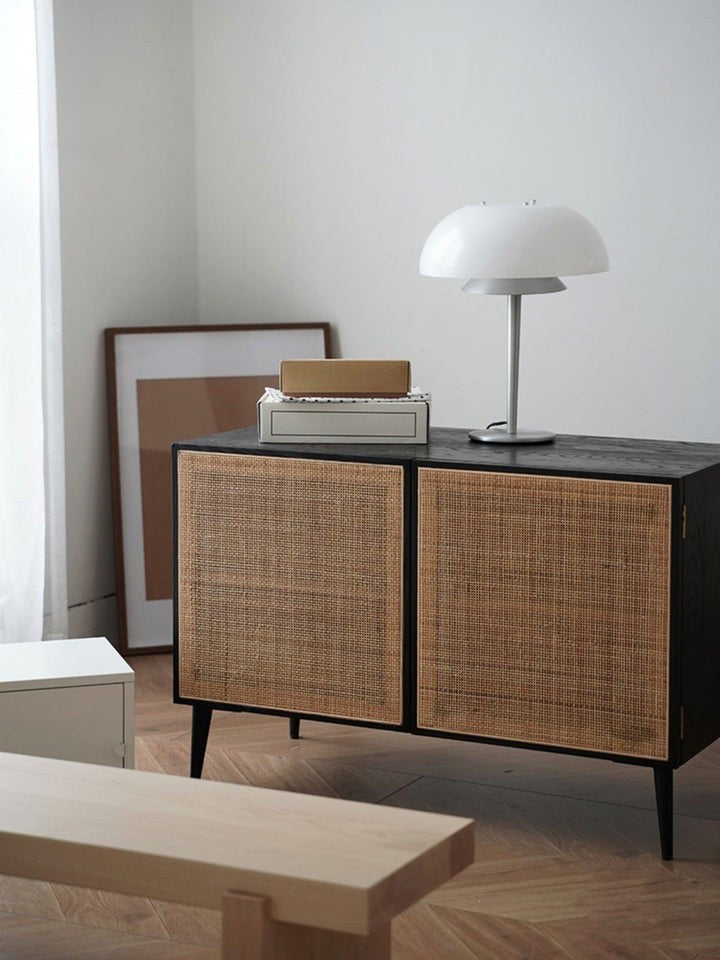 Modern Aluminum & Glass Table Lamp