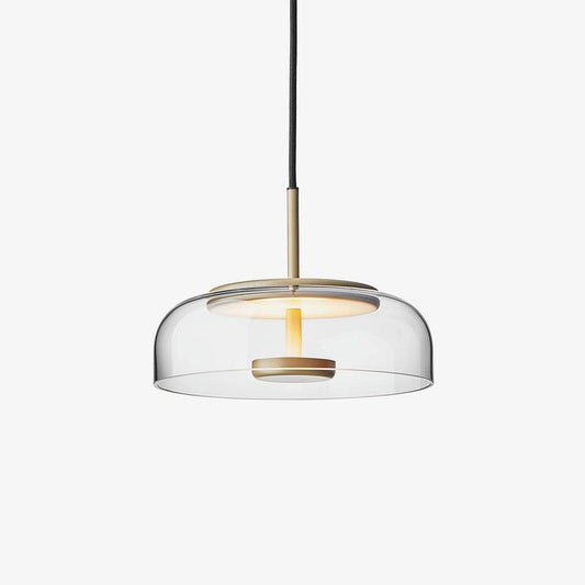 Modern Brass & Glass LED Pendant Light