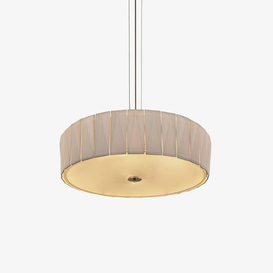 Modern Shard Glass Disc Chandelier with LED Ambient Lighting
