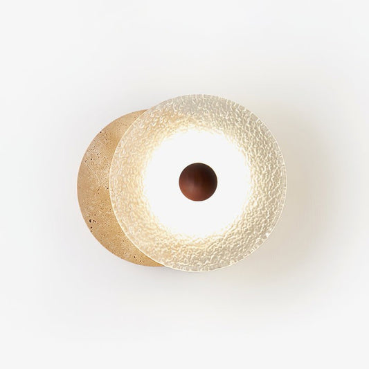 Modern Travertine LED Wall Sconce