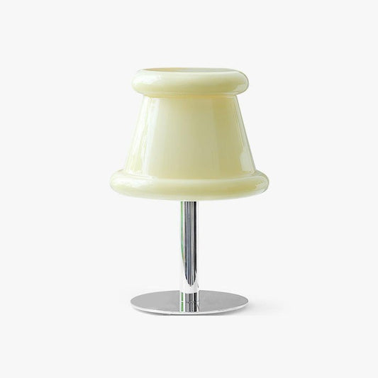 Modern White Chrome Table Lamp