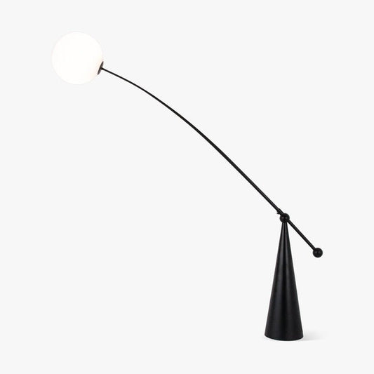 Opalescent Arc LED Floor Lamp