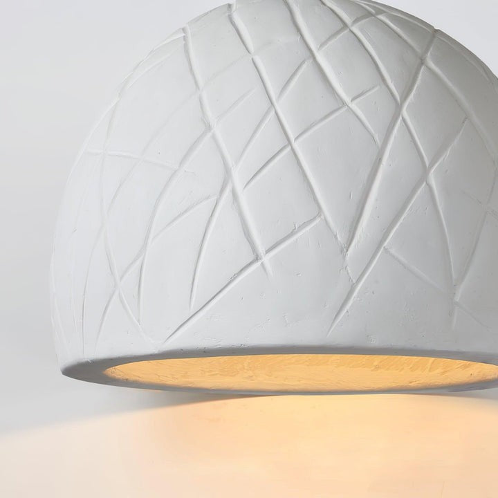 Organic White Clay Pendant Ceiling Light