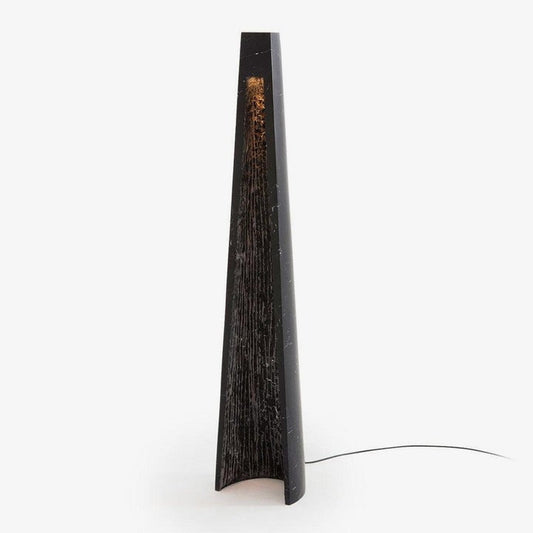 Sculptural Marble LED Floor Lamp