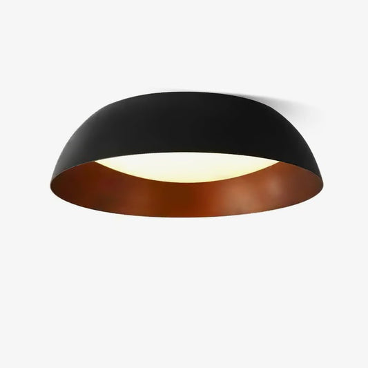 Shadow Matte Black Dome LED Ceiling Light