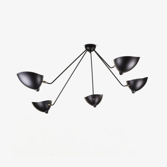 Three-Arm Sculptural Ceiling Light (Model B)