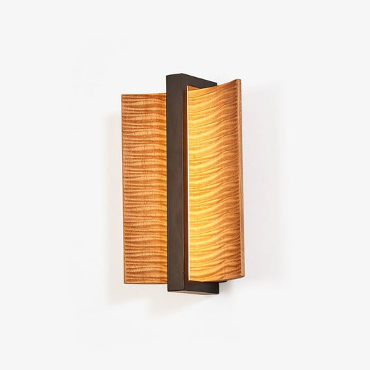 Whisperwood LED Wood & Iron Wall Sconce
